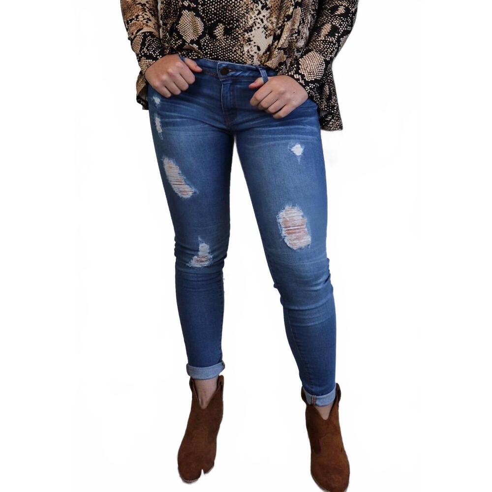 NEW BLUE AGE women's brooklyn skinny jeans in blue